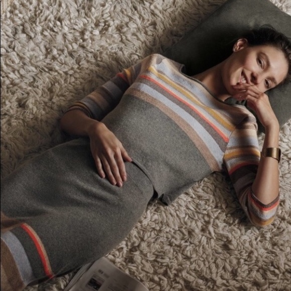 Anthropologie Dresses & Skirts - ANTHROPOLOGIE Striped Midi Sweater Skirt {C43}
